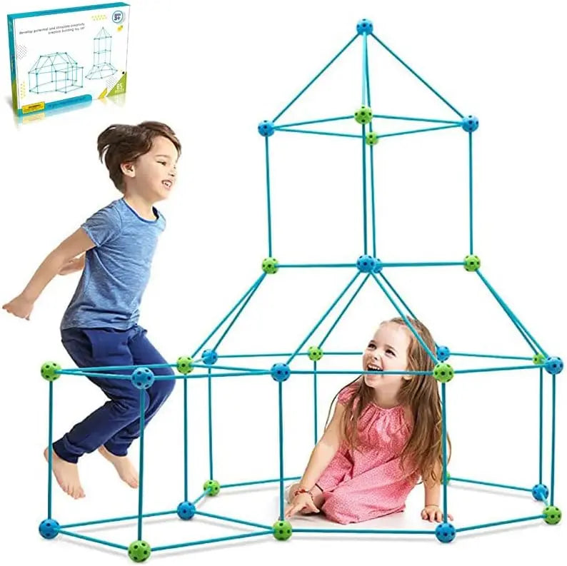 jouet pour enfant 140 Pcs Kids Fort Building Kits,DIY Puzzle,Maison Jouet,Construisez Votre cabane,Bricolage Construction Châteaux Tunnels Jouer Tente Intérieur et OXYBUL EVEIL ET JEUX