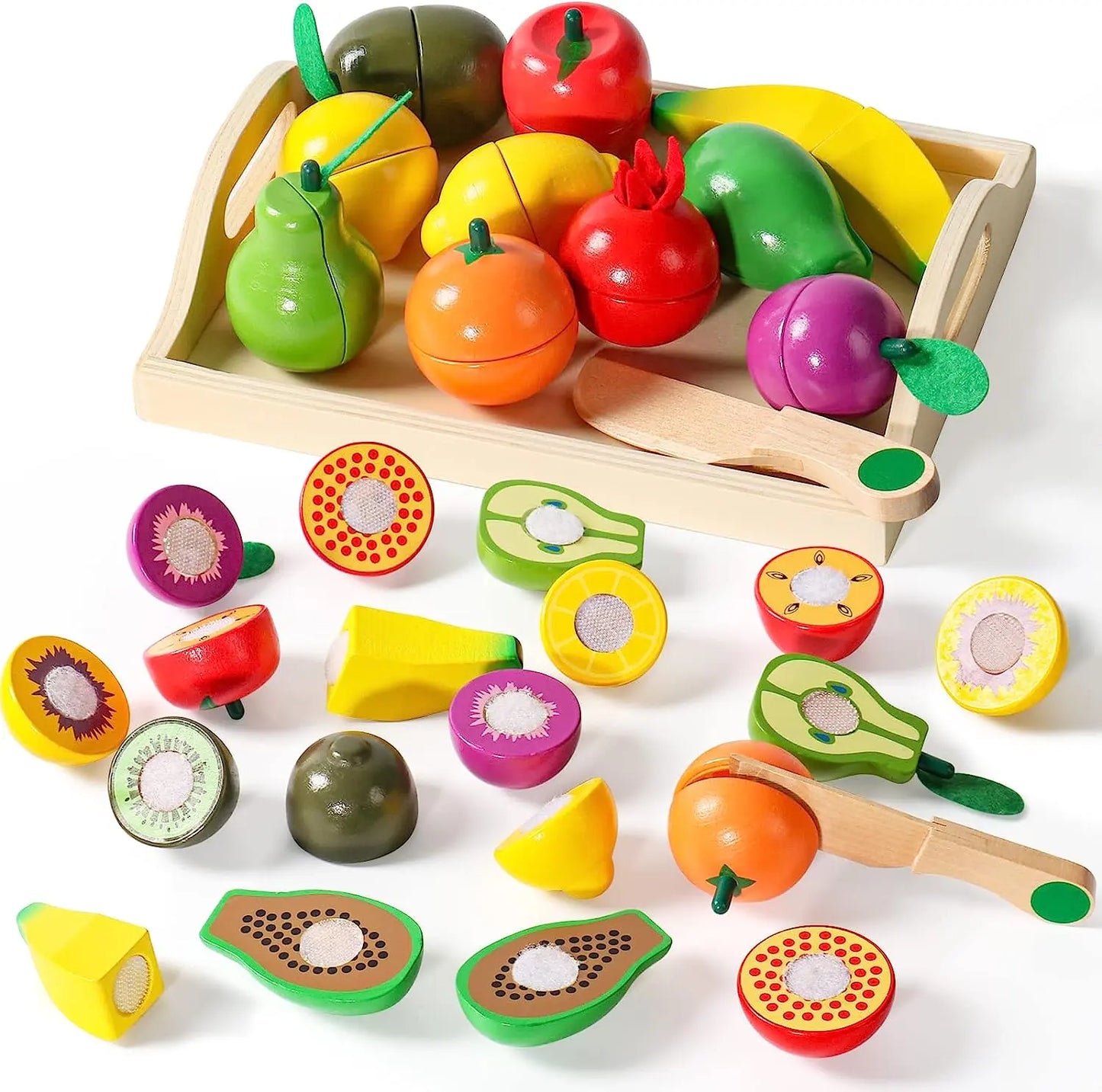 jouet pour enfant 24pcs Nourriture De Coupe Drôle, Jouets De Fruits Et Légumes, Ensemble De Jouets De Nourriture Semblant, Pour Enfants, Filles Et Garçons, amazon