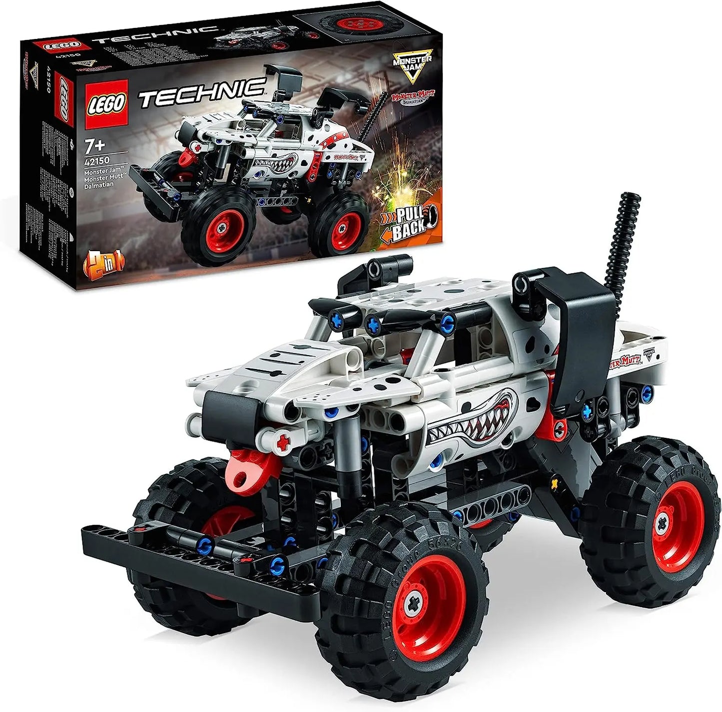 jouet pour enfant 42150 Lego Technic Monster Jam Monster Mutt Dalmatien Jeujura