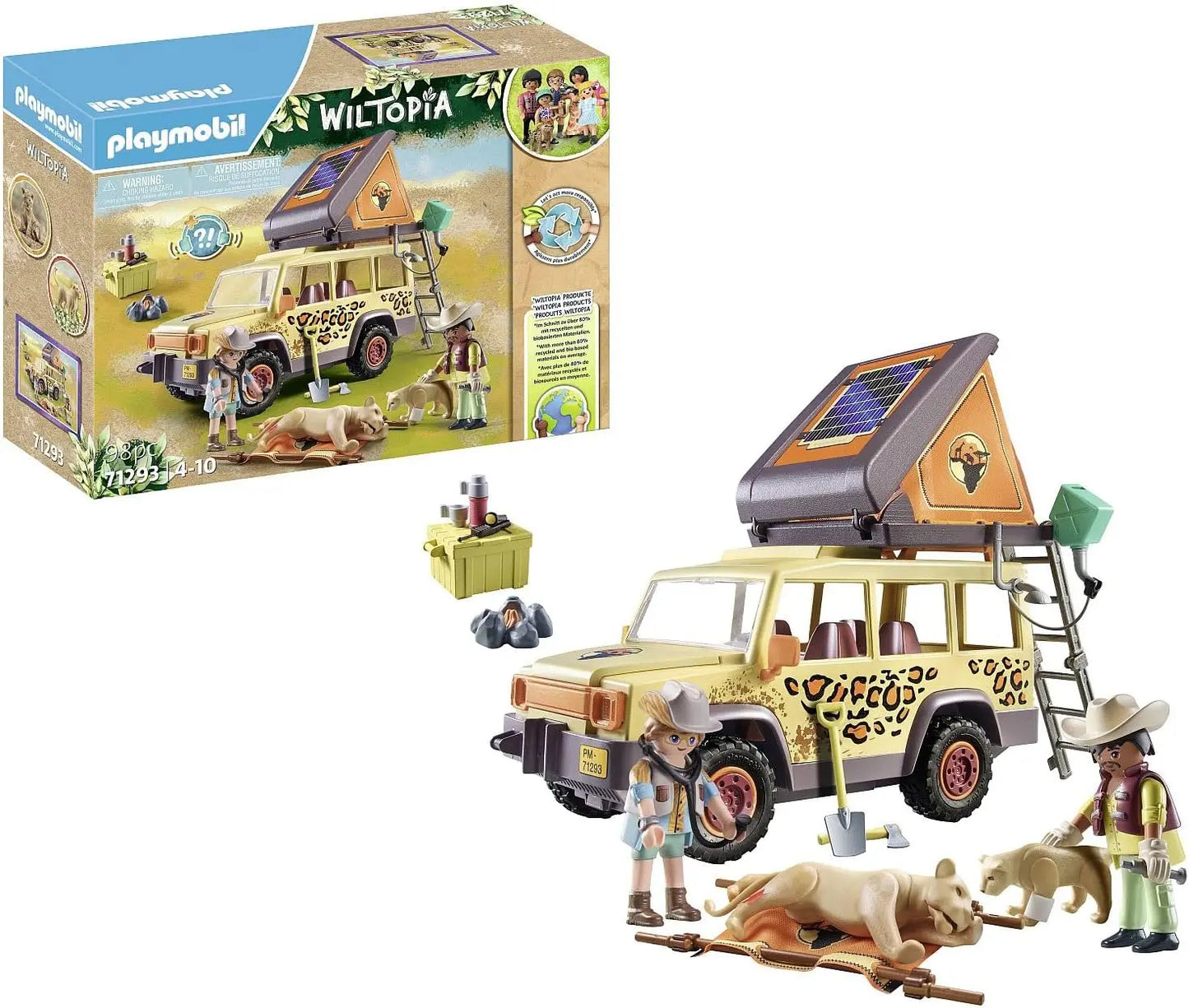 jouet pour enfant 71293 Playmobil Wiltopia Explorateurs avec véhicule tout terrain lego