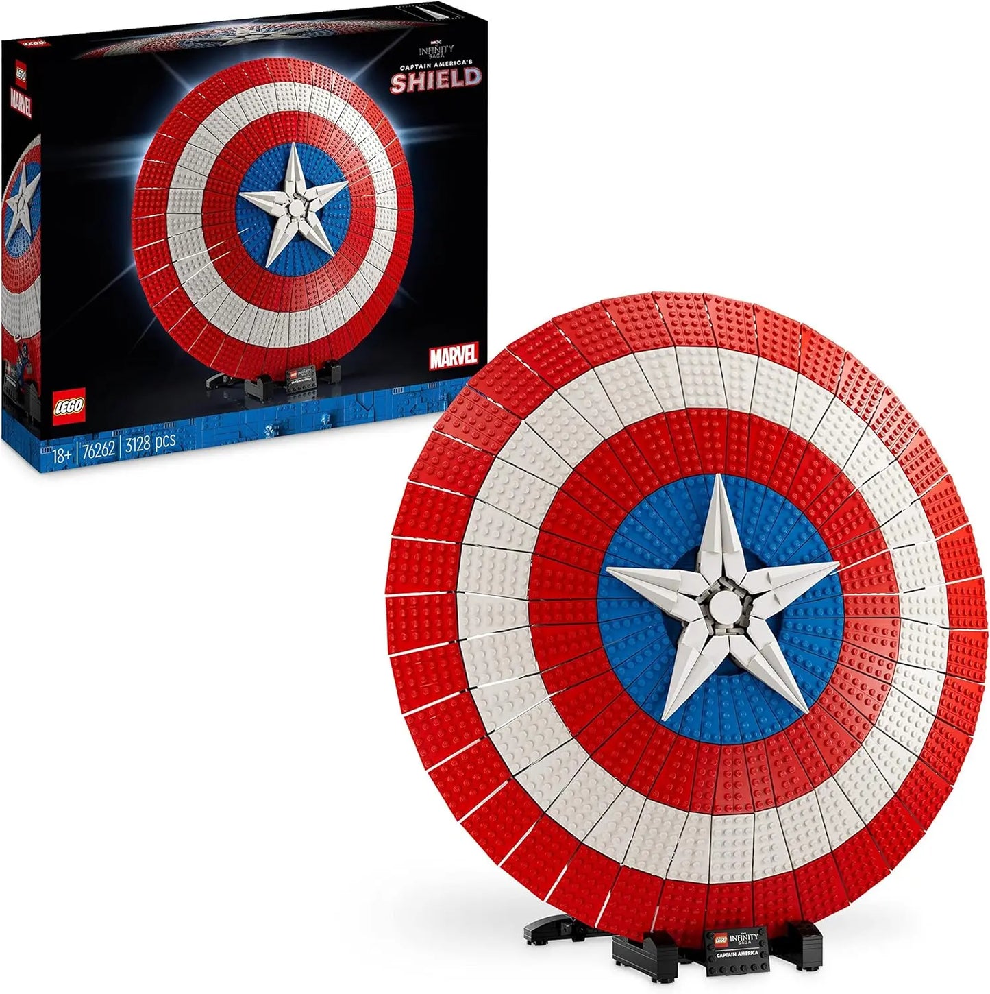 jouet pour enfant 76262 LEGO Marvel Le Bouclier de Captain America Treasure X