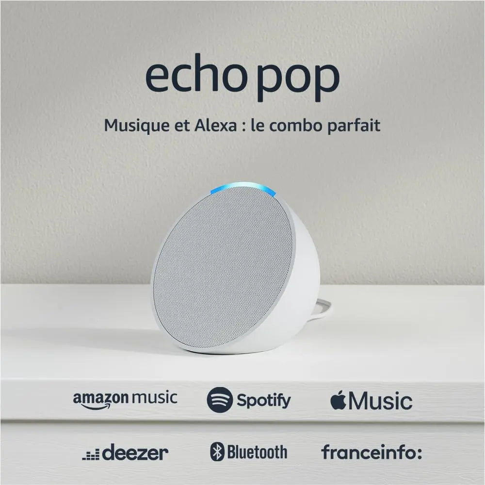 Enceintes et haut-parleurs Amazon Echo Pop (Nouvelle génération) | Enceinte connectée Bluetooth et Wi-Fi 840268944803 amazon