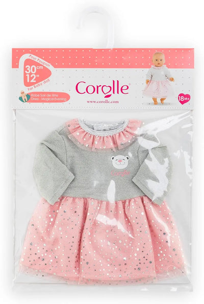 poupée "BB30 - ROBE SOIR DE FETE - VETEMENT POUR POUPON 30CM - COROLLE VETEMENTS " COROLLE
