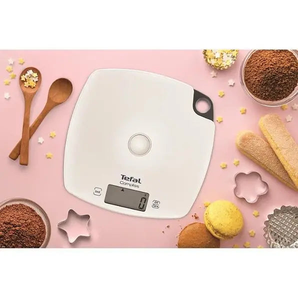 Balance de cuisine électronique 5kg - 1g blanc compliss - bc1000v0 - tefal TEFAL