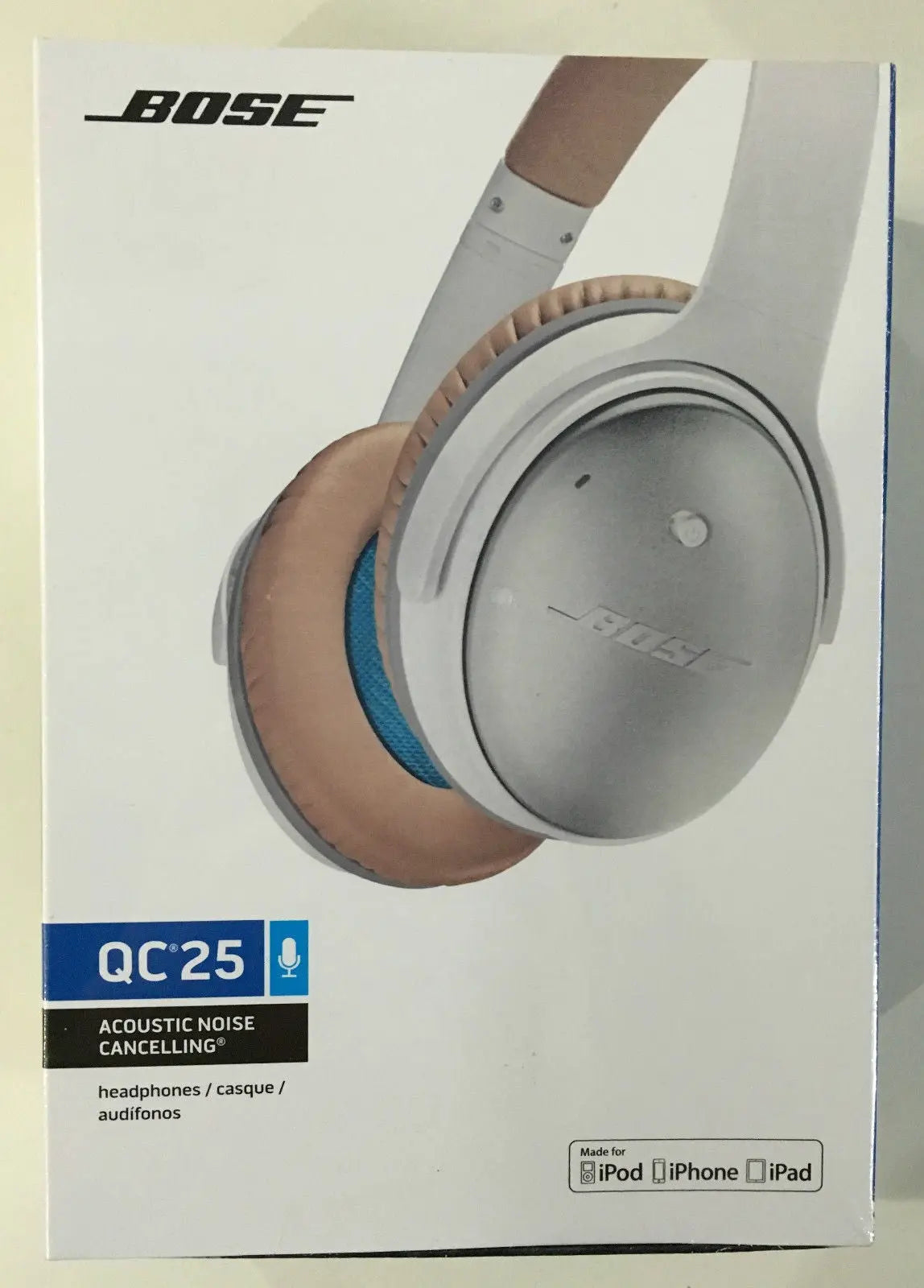 Bose® Casque audio nomade QuietComfort qc25 Blanc pour IOS Bose audio