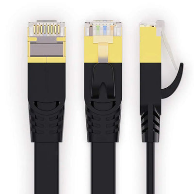 RJ 45 Câble Ethernet, CAT7 RJ45 Câble Réseau 10Gbps 15 METRE COULEUR NOIR TECIN-PRINCIPALE