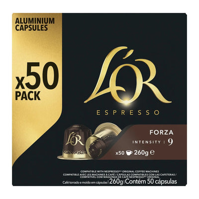 Capsules de café Café capsules forza intensité 9 compatibles Nespresso L'OR 8711000705032 L'Or
