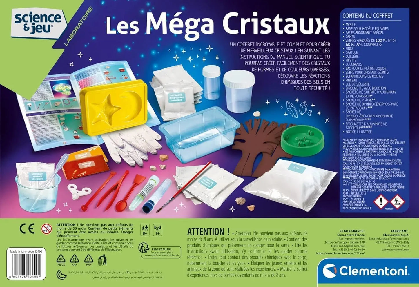 jouet pour filles Clementoni Les méga cristaux MGA Entertainment