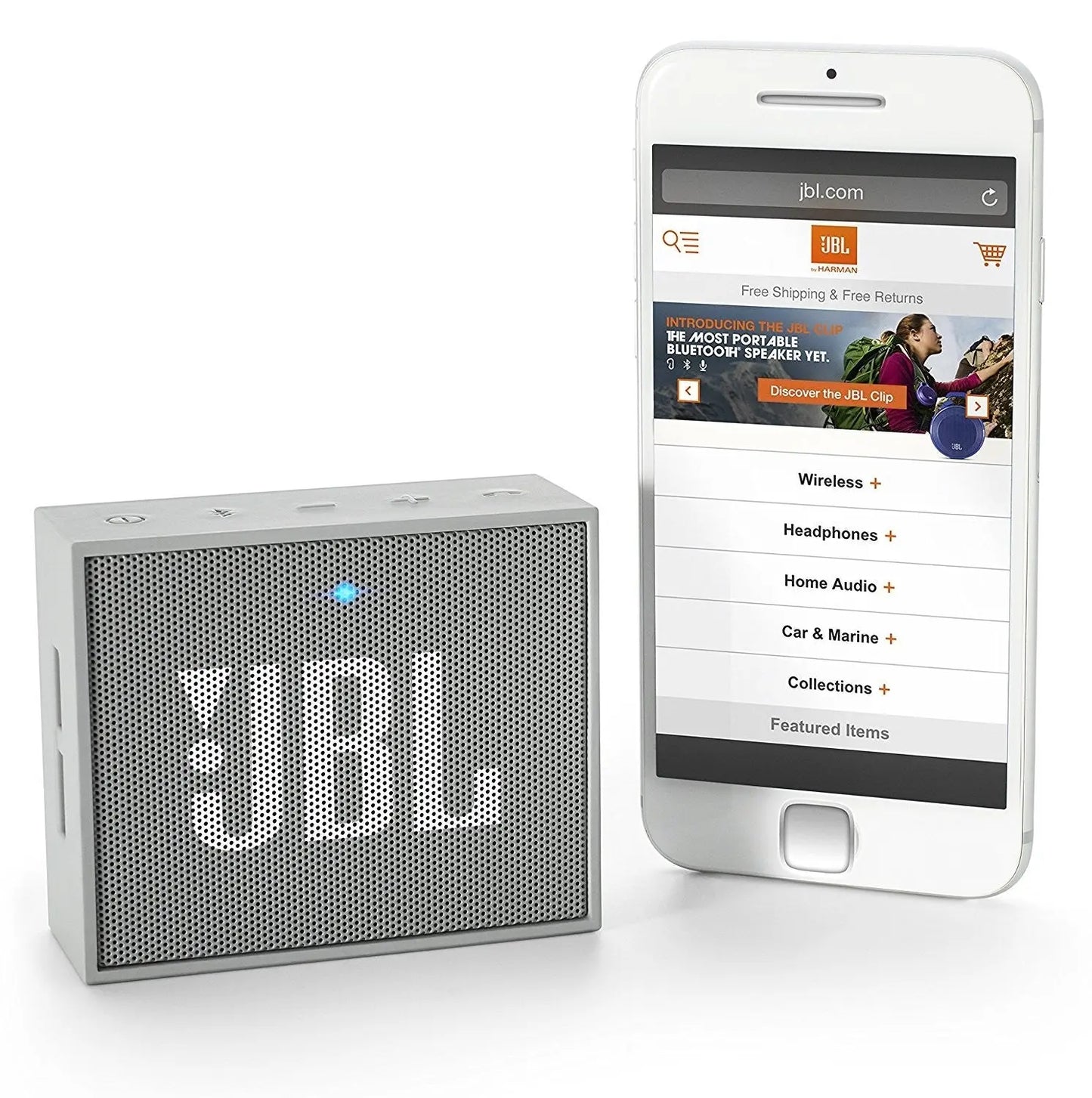 Enceinte Bluetooth JBL Go GRIS comptact sans fil JBL