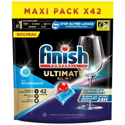 Finish Lave-Vaisselle Powerball All-In-One Max, pack 42 pastille - TECIN HOLDING