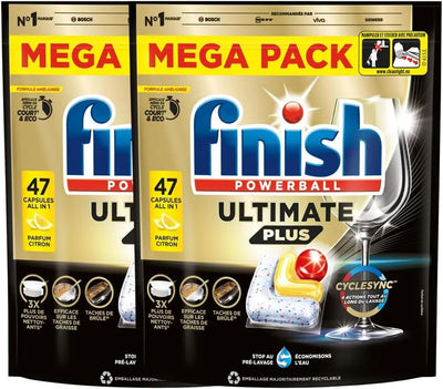 Entretien ménager Finish Ultimate Pastilles Lave-Vaisselle Finish