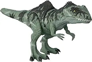 Figurines jouets Jurassic World Giganotosaurus Dino Géant Méga Carnivore (55 cm) « Jurassic World : Le Monde d’après », avec code ADN caché et scannable, mouvements et sons, Jouet Enfant, Dès 4 ans, GYC94 jurassic world