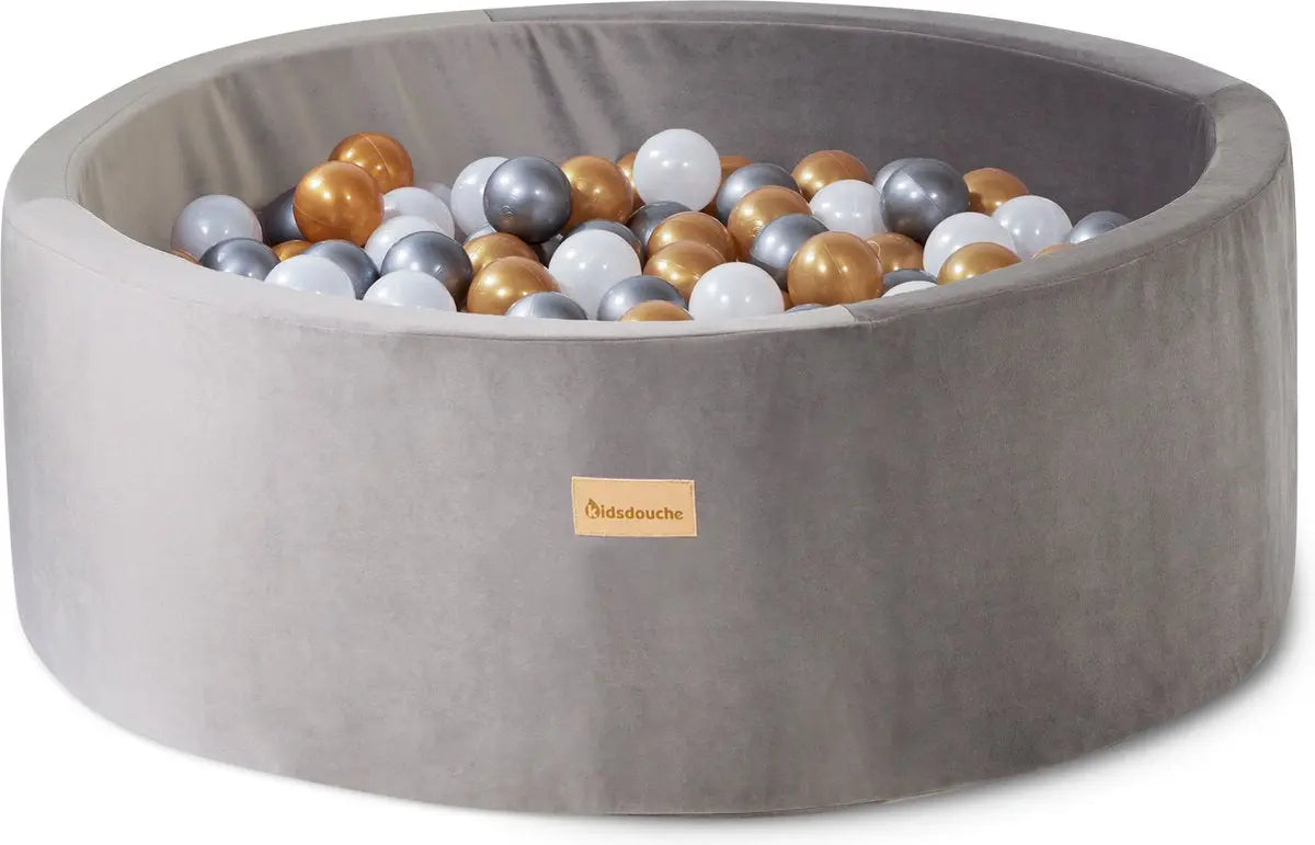 balles MeowBaby Gris Piscine À Balles Blanc H40cm kidsdouche