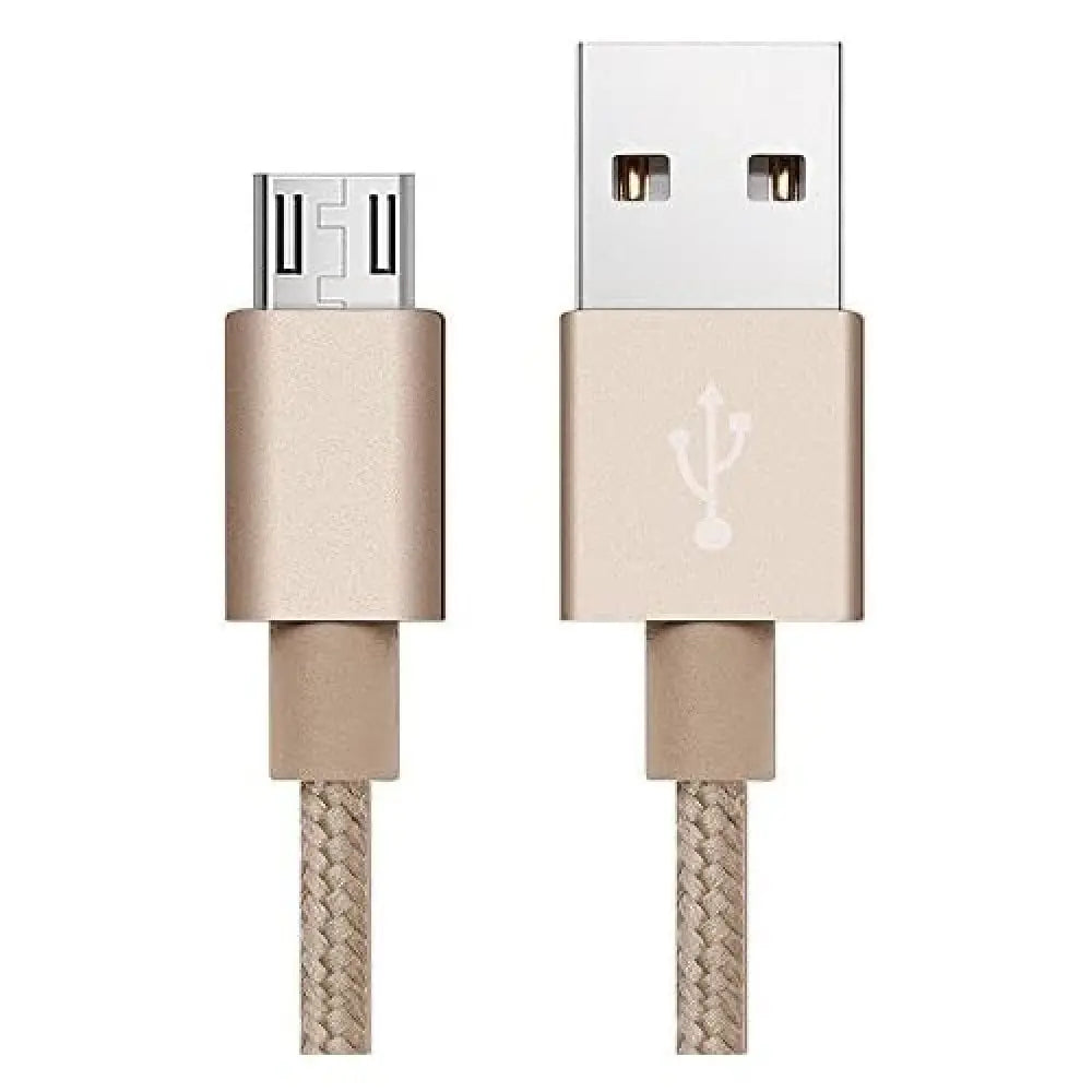 Cable Câble Metal Nylon Renforcé Chargeur USB/Micro USB Longueur 2m Couleur Compatible Samsung LG Sony Wiko Blackberry Motorola TECIN-PRINCIPALE