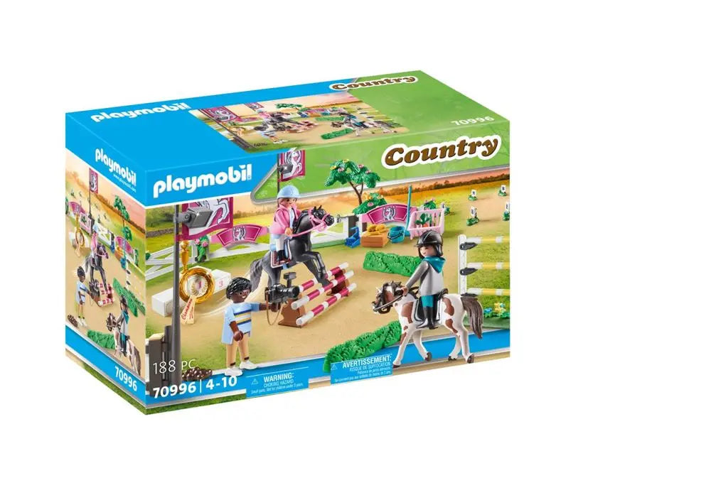 playmobil Playmobil 70996 Parcours d'obstacles avec chevaux playmobil