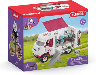 jouet pour enfant Schleich Vétérinaire mobile avec poulain Hanovrien Spin Master