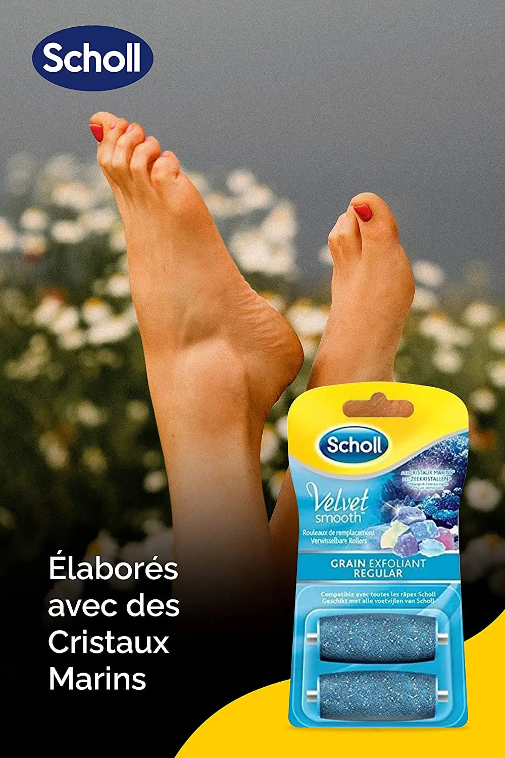 Scholl Rouleaux de Remplacement Grain Exfoliant pour Râpe Pieds x2 LEGO