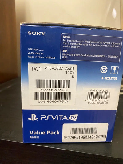 Sony Playstation Vita TV PSVITA VALUE PACK plus de manette dualshock 3 SONY