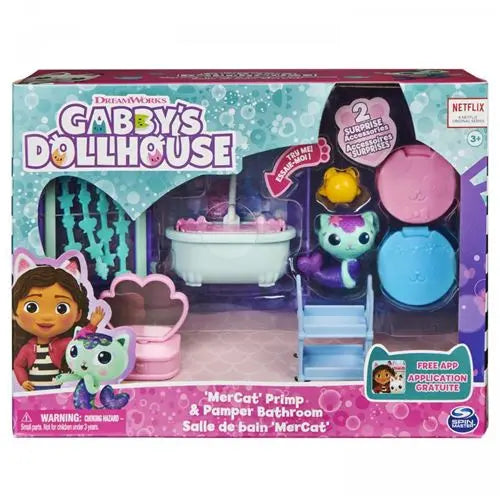 jouet Spin Master Gabby et La Maison Magique Playset Deluxe La Salle de bain de Marine Spin Master