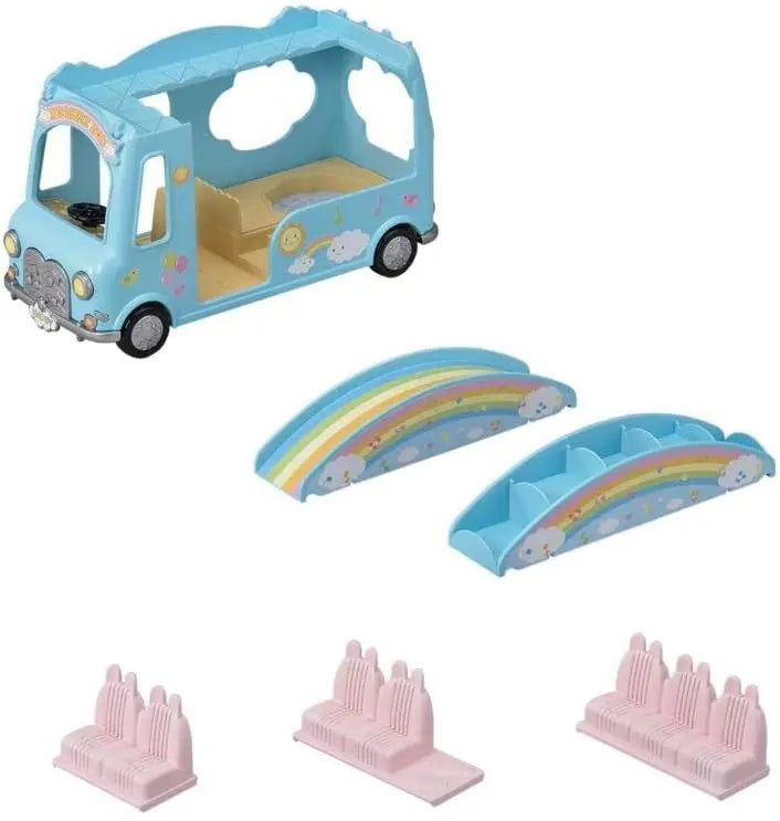 jouet pour enfant Sylvanian Families 5317 Le Bus arc-en-ciel Epoch