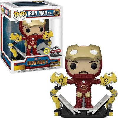 Figurines jouets iron man Pop - Marvel Deluxe - Iron Man 2 - Iron Man Whith Gantry (905) 889698567725 iron POP