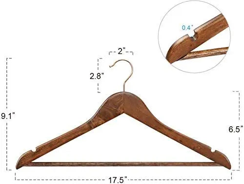 30 cintres en Bois Crochet en Or Rose Crochet House Day