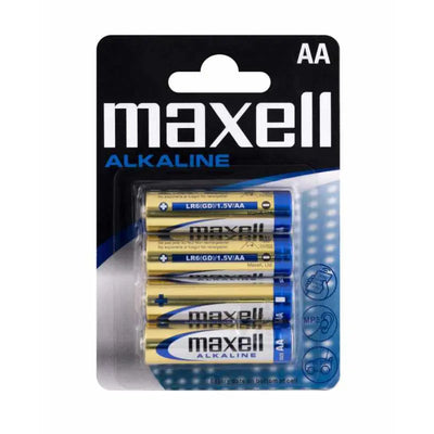 4 Piles AA LR6 Alcaline 1,5V MAXELL DURACELL