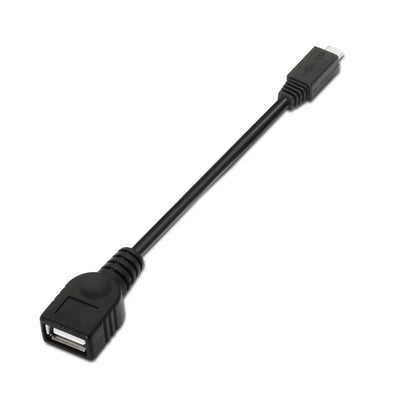 Aisens Micro Usb-b To Usb-a 2.0 15 Cm Noir A101-0031 AISENS