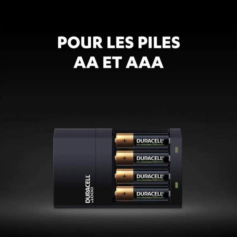 Chargeur de batterie Duracell HI-Speed value + 4 piles Duracell (1300mAh) 5000394118577 DURACELL