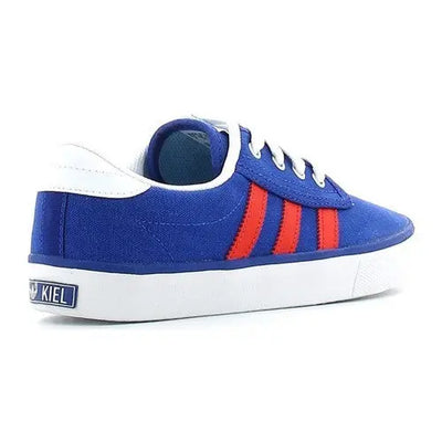 Chaussures Baskets Mode Adidas Kiel taille bleu et rouge Textile Lacets Adidas