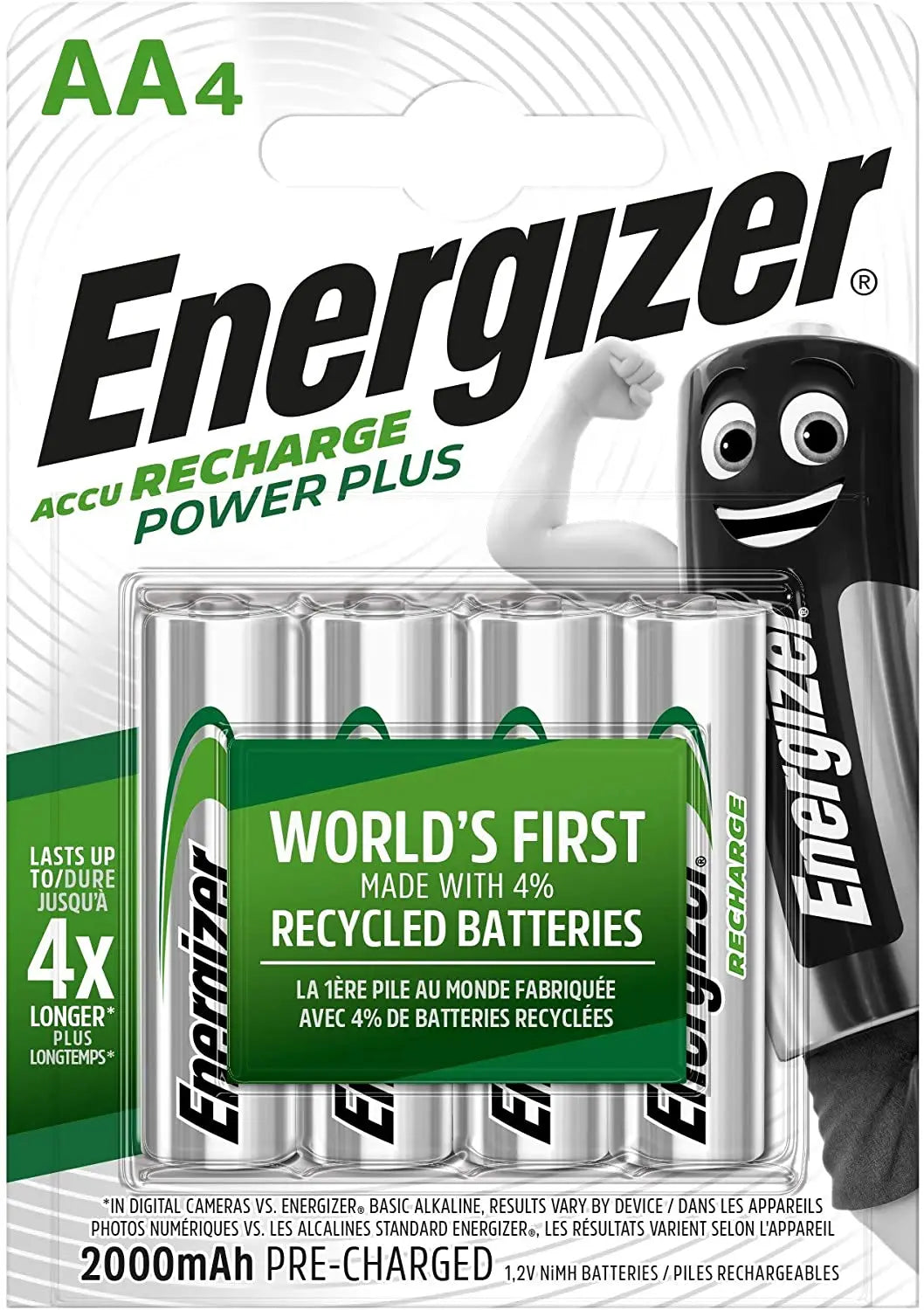 Chargeur universel Energizer 4 piles - Piles rechargeables