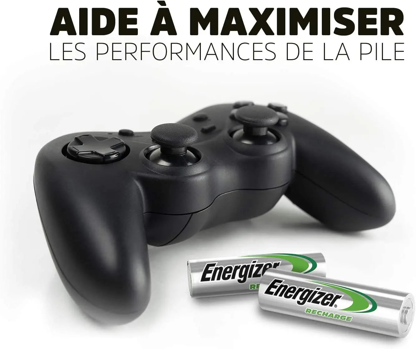 Energizer Chargeur Piles Rechargeables AA et AAA, Recharge Base (4 Piles AA incluses) Energizer
