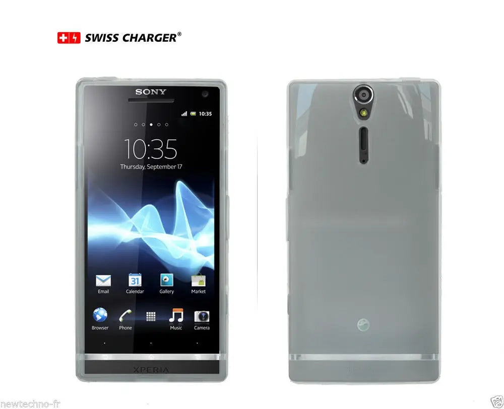 Etui Swiss Charger pour Sony Xperia S + protege ecran swiss charger