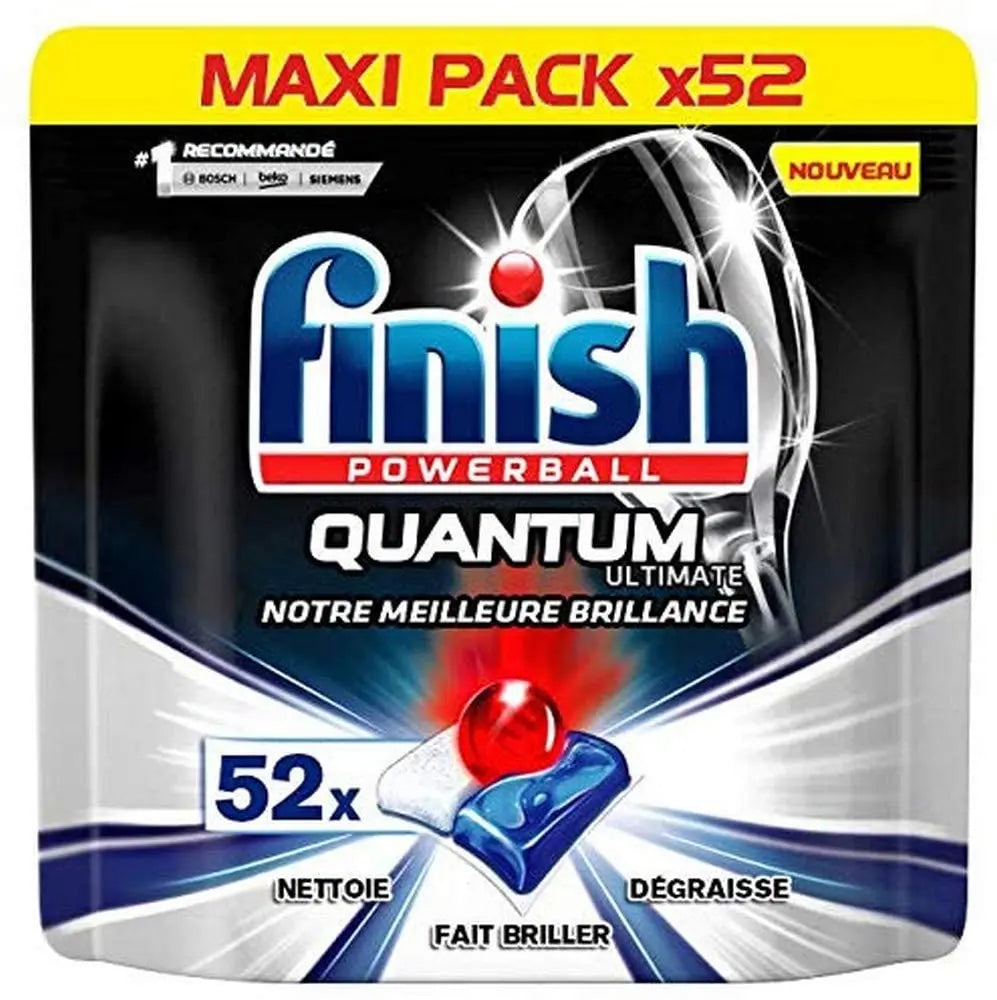 Finish Pastilles Lave-Vaisselle Powerball Quantum Ultimate - 52
