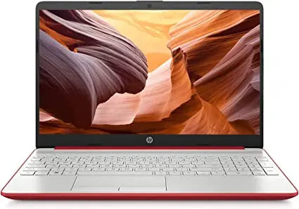 HP 2023 15'' HD IPS Laptop, Windows 11, Intel Pentium 4-Core Processor Up to 2.70GHz, 8GB RAM, 128GB SSD, HDMI, Super-Fast 6th Gen WiFi, Dale Red (Renewed TECIN-PRINCIPALE