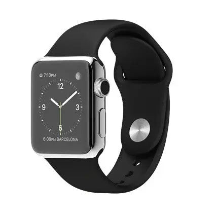 Iwatch en acier inoxydable de 42 mm avec Bracelet Sport noir Apple Computer, Inc
