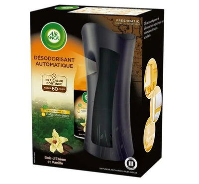Kit Désodorisant Freshmatic + Une Recharge Bois ET Vanille 3059943025363 Air Wick