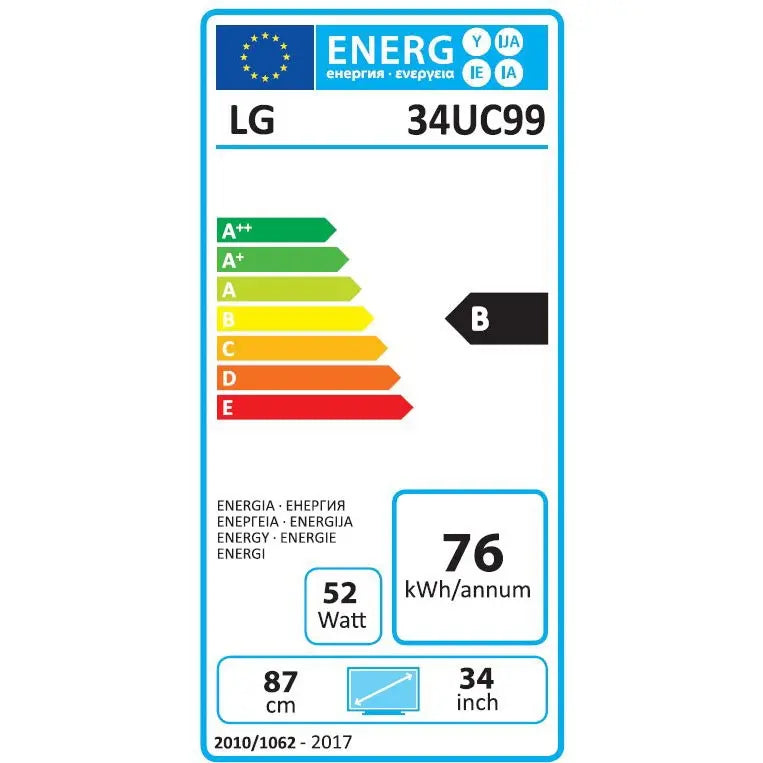 LG 34" LED - 34UC99-W 8806087300888 LG