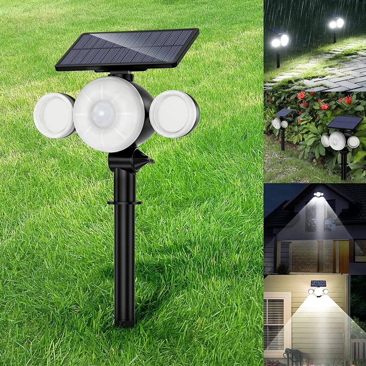 Lampe Solaire LED Luminaires de Jardin pour Extérieur Déco avec