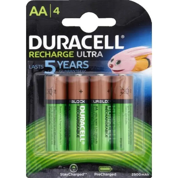 Lot de 4 piles Duracell Pile rechargeable Duracell AA/LR6 ULTRA POWER  5000394057043 freeshipping - Tecin.fr – TECIN HOLDING