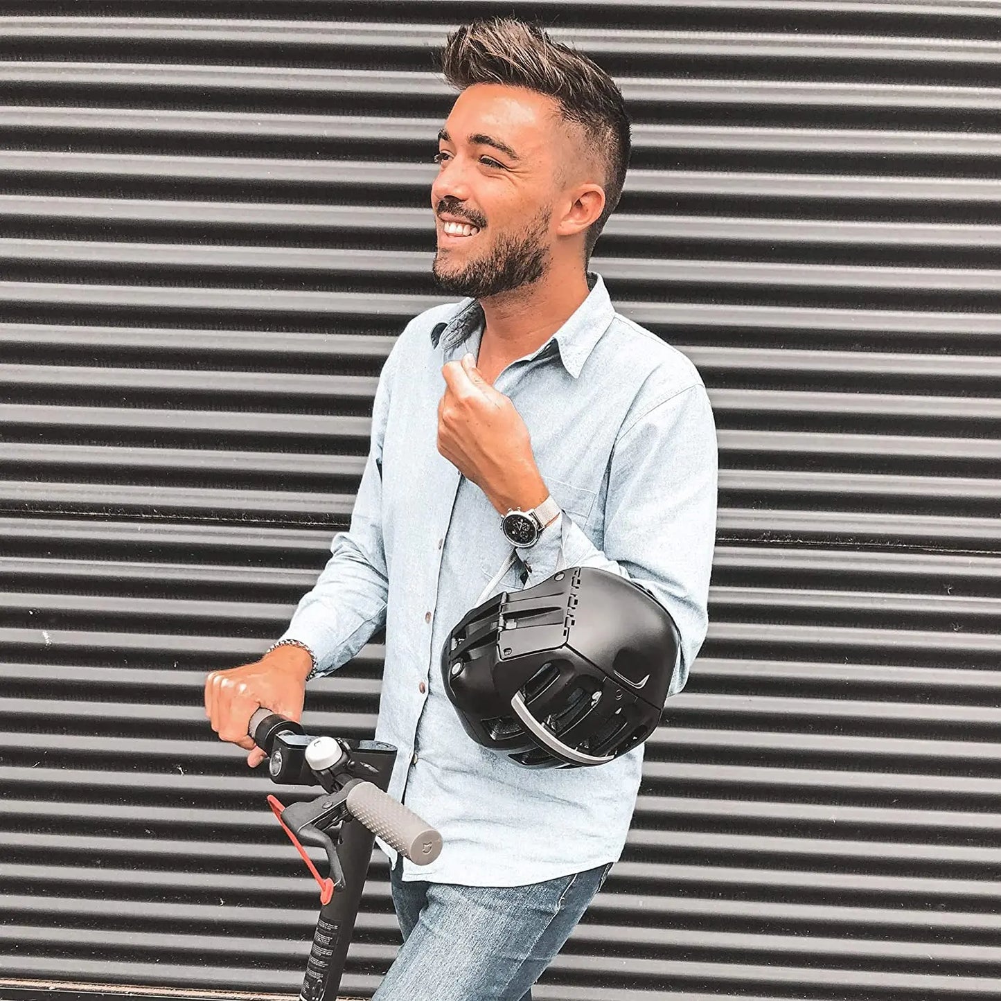 OVERADE Casque Pliable Plixi Fit pour vélo, Trottinette électrique, Overboard, gyroroue, Skateboard, Roller, VAE - Norme CE Yeelight