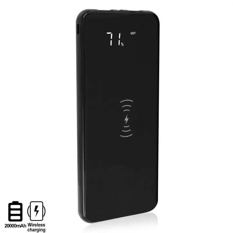 20000mAh Batterie Externe sans fil Power bank , Qi Chargeur de