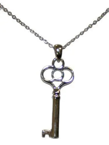 Pendentif femme, métal en forme de clef Tecin.fr