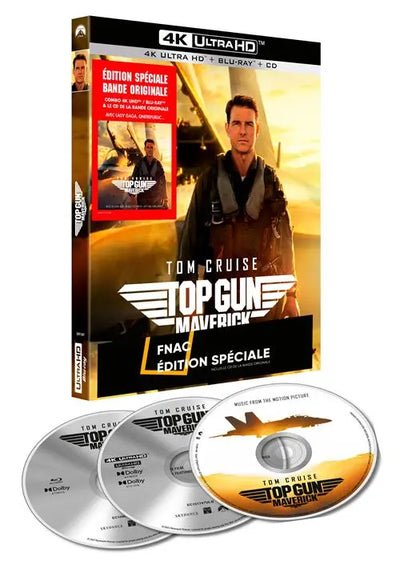Top Gun : Maverick Édition Limitée avec CD Bande Originale Spéciale Fnac Blu-ray 4K Ultra HD 3701432015071 Disney