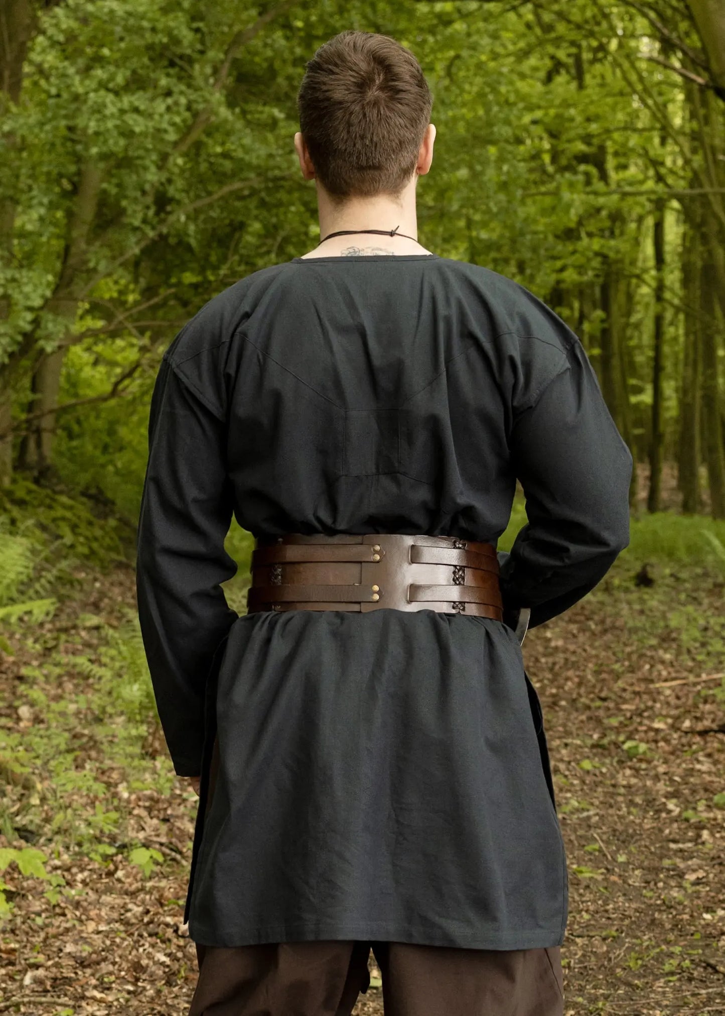 Tunique Viking, reconstruction Viborg, bleu foncé TECIN-PRINCIPALE