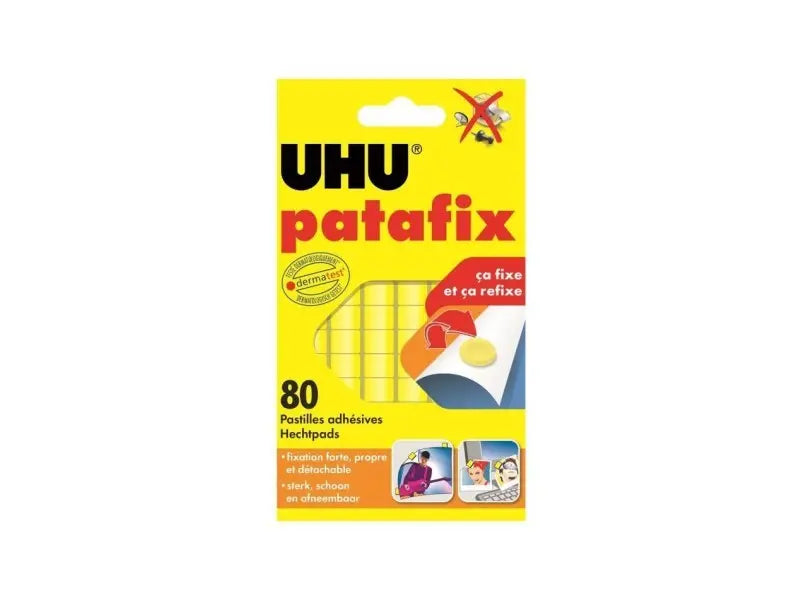 UHU Patafix 80 pastilles jaunes UHU