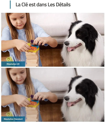 eufy Security 2K Caméra Surveillance Wifi Intérieure de Sécurité du Domicile, Détection des Humains et Animaux par l'IA, 0194644092153 eufy