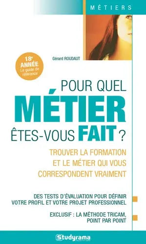 livre Pour quel métier êtes-vous fait ? dilisco