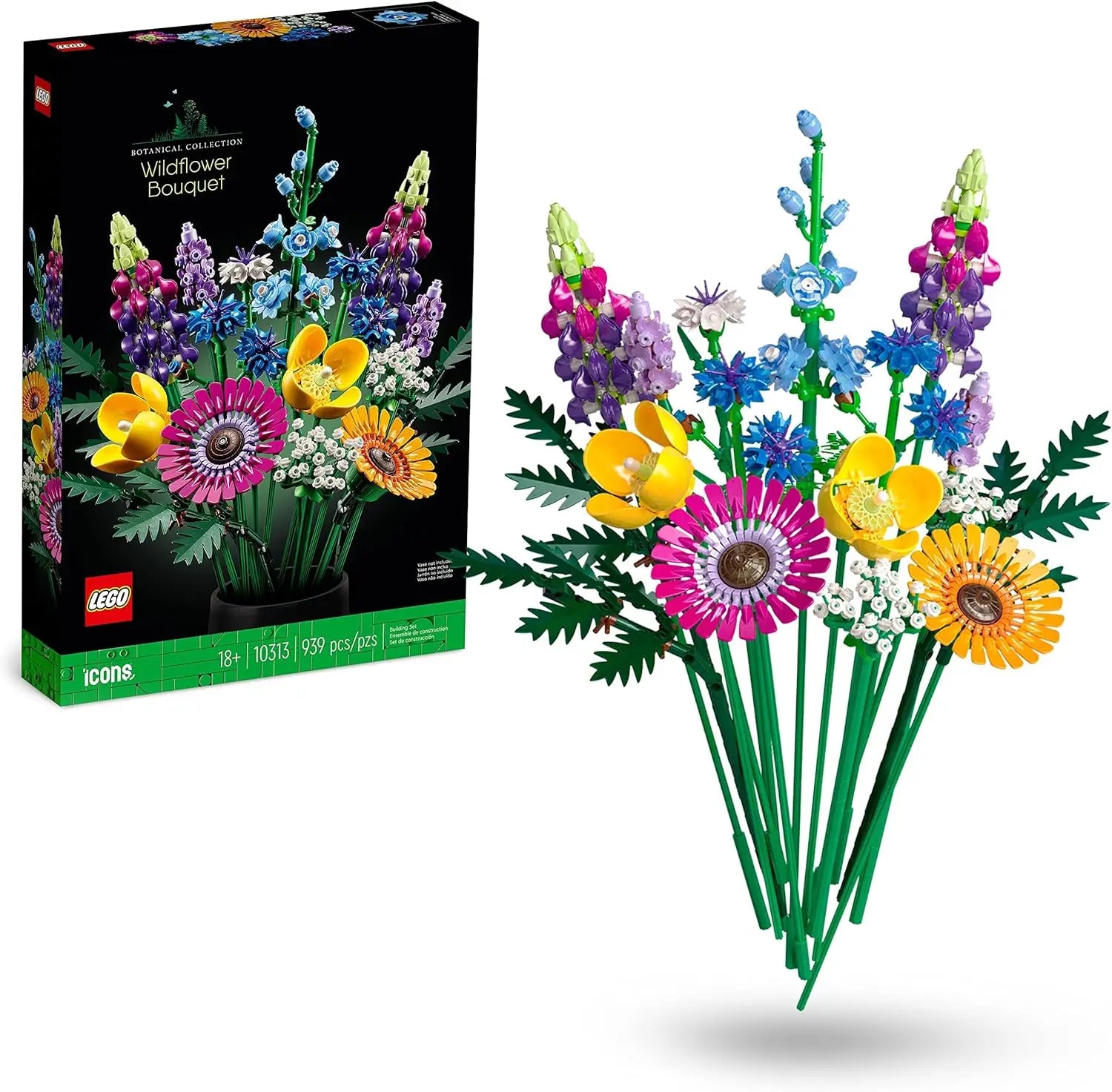 jouet 10313 Lego Icons Bouquet de fleurs sauvages lego