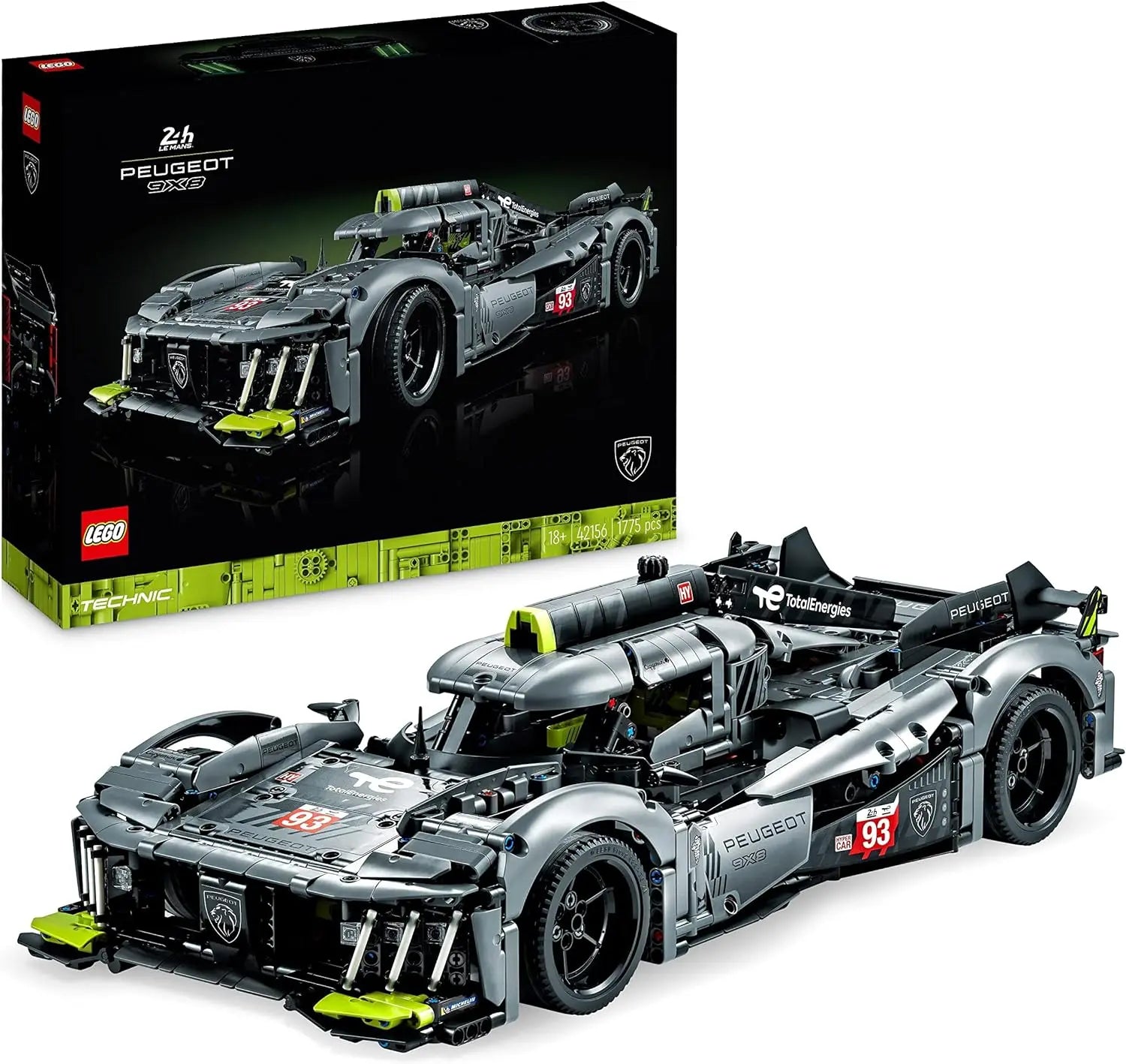 Accessories 42156 Lego Technic Peugeot 9X8 24H Le Mans Hybrid Hypercar lego